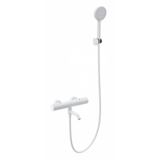 Смеситель для ванны WONZON & WOGHAND Inn 2, WW-A2006-A1-MW с термостатом, матовый белый