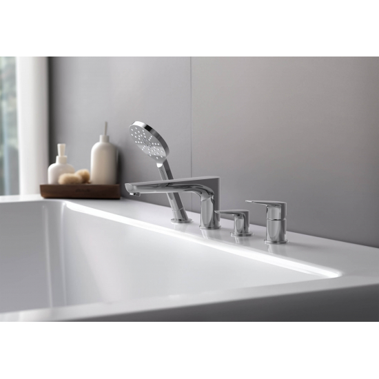 Смеситель на борт ванны AQUATEK Бетта AQ1148CR на 4 отверстия, хром