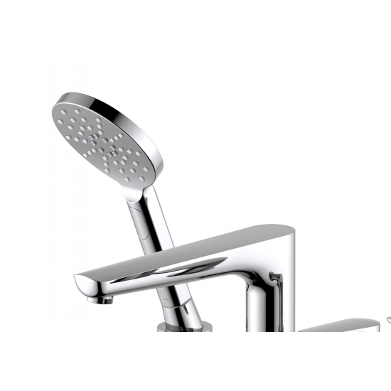 Смеситель на борт ванны AQUATEK Бетта AQ1148CR на 4 отверстия, хром