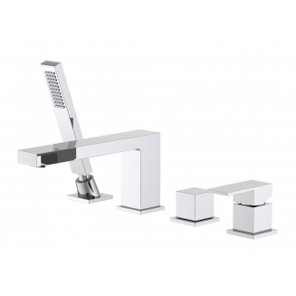 Смеситель на борт ванны AQUATEK Либра AQ1648CR на 4 отверстия, хром