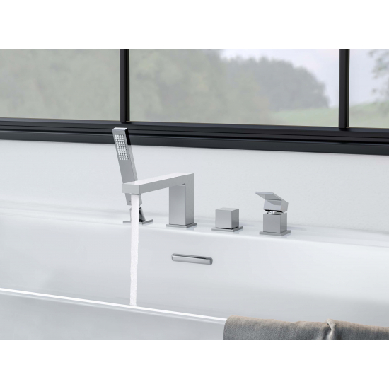 Смеситель на борт ванны AQUATEK Либра AQ1648CR на 4 отверстия, хром