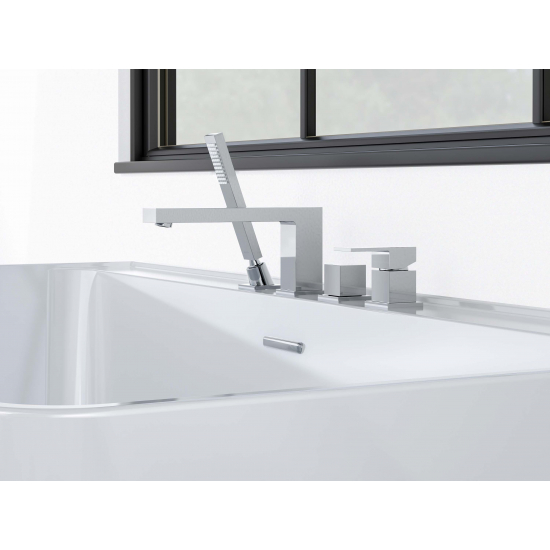 Смеситель на борт ванны AQUATEK Либра AQ1648CR на 4 отверстия, хром