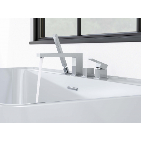 Смеситель на борт ванны AQUATEK Либра AQ1648CR на 4 отверстия, хром