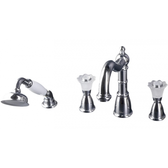 Смеситель на борт ванны BOHEME Camelia 396 хром