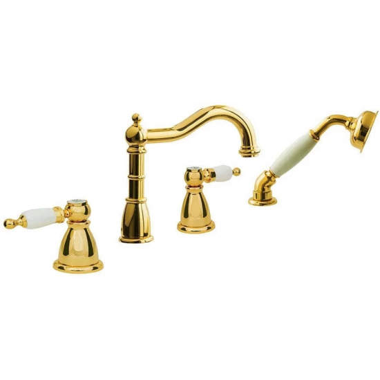 Смеситель на борт ванны BOHEME Tradizionale Oro 395 золото