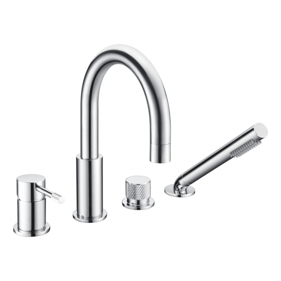 Смеситель на борт ванны BOHEME Uno 460-CR хром