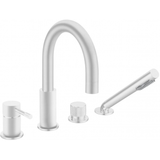 Смеситель на борт ванны BOHEME Uno 460-MW белый матовый