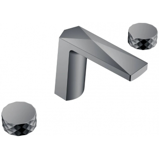 Смеситель на борт ванны BOHEME Venturo 150-SGM-DIAMOND оружейная сталь глянцевая