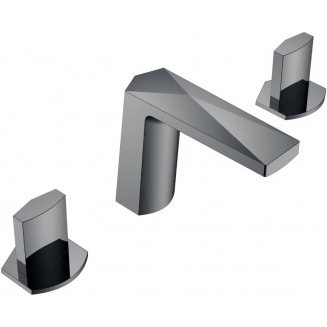 Смеситель на борт ванны BOHEME Venturo 150-SGM-ICE оружейная сталь глянцевая