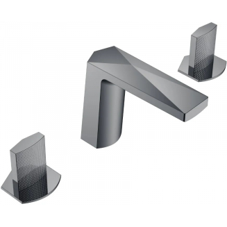 Смеситель на борт ванны BOHEME Venturo 150-SGM-TOUCH оружейная сталь глянцевая