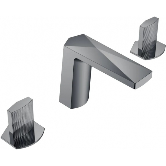 Смеситель на борт ванны BOHEME Venturo 150-SGM-TOUCH оружейная сталь глянцевая