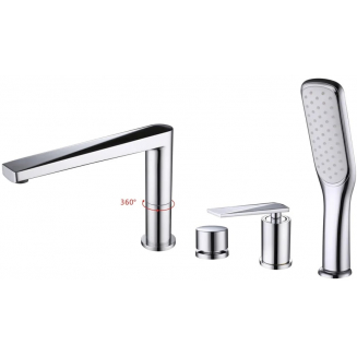 Смеситель на борт ванны BOHEME Venturo 370 хром