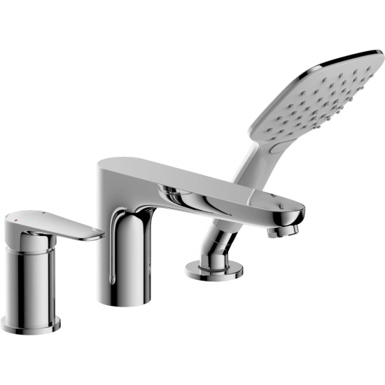 Смеситель на борт ванны BRAVAT Iguassu F5173218CP-1-RUS на 3 отверстия