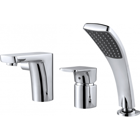 Смеситель на борт ванны D&K Berlin Freie DA1434901 на 3 отверстия