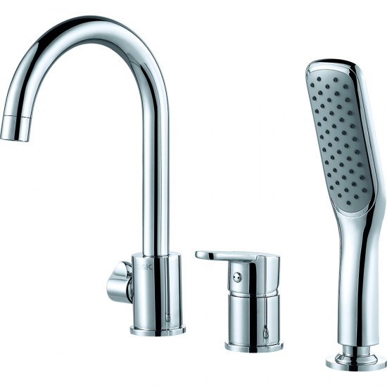 Смеситель на борт ванны D&K Rhein Marx DA1394901 на 3 отверстия