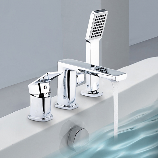 Смеситель на борт ванны FRAP H46 F1146 на 3 отверстия