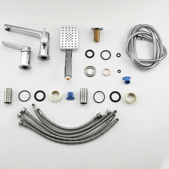 Смеситель на борт ванны FRAP H61 F1161 на 3 отверстия 