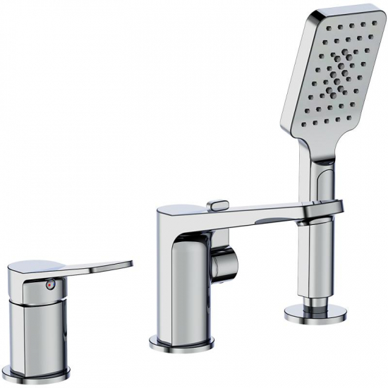 Смеситель на борт ванны FRAP H61 F1161 на 3 отверстия 