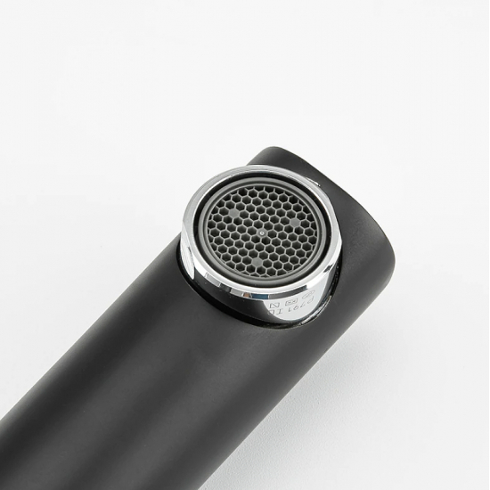 Смеситель на борт ванны GAPPO G03-6 G1103-6 на 3 отверстия, чёрный/хром