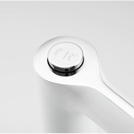 Смеситель на борт ванны GAPPO G03-8 G1103-8 на 3 отверстия, белый/хром