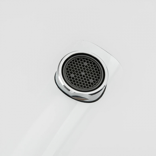 Смеситель на борт ванны GAPPO G03-8 G1103-8 на 3 отверстия, белый/хром