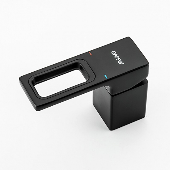 Смеситель на борт ванны GAPPO G17-6 G1117-6 на 3 отверстия, чёрный