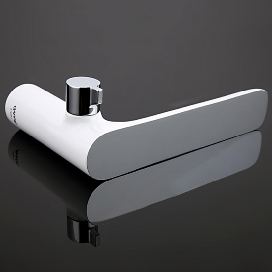 Смеситель на борт ванны GAPPO G48 G1148 на 3 отверстия, хром/белый