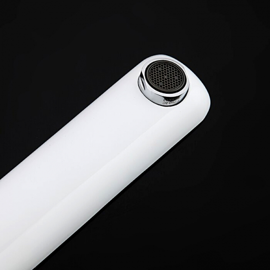 Смеситель на борт ванны GAPPO G48 G1148 на 3 отверстия, хром/белый