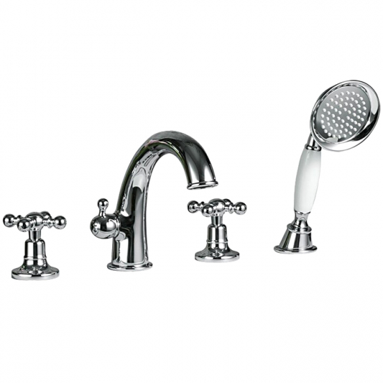 Смеситель на борт ванны GAPPO G89 G1189 на 4 отверстия, хром