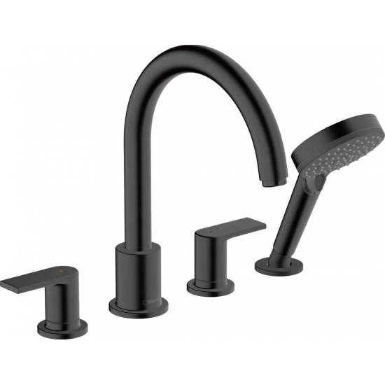Смеситель на борт ванны HANSGROHE Vernis Shape 71459670 чёрный