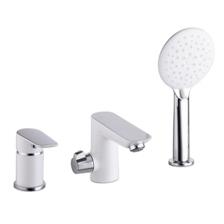 Смеситель на борт ванны IDDIS Cloud CLOSB30i07 белый/хром