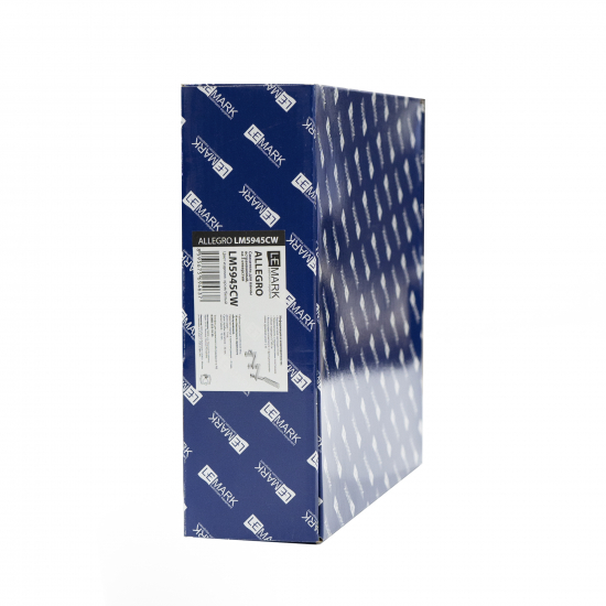 Смеситель на борт ванны LEMARK Allegro LM5945CW на 3 отверстия, хром/белый