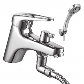 Смеситель на борт ванны LEMARK Luna LM4115C с душем, хром