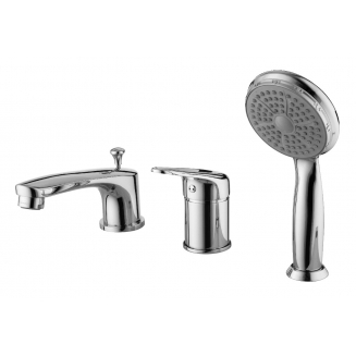 Смеситель на борт ванны LEMARK Luna LM4145C на 3 отверстия, хром 