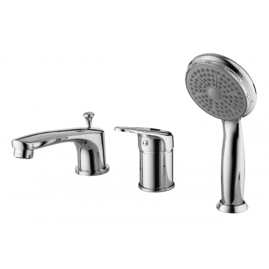 Смеситель на борт ванны LEMARK Luna LM4145C на 3 отверстия, хром 