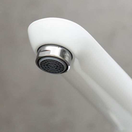 Смеситель на борт ванны LEMARK Melange LM4947CW на 3 отверстия, хром/белый