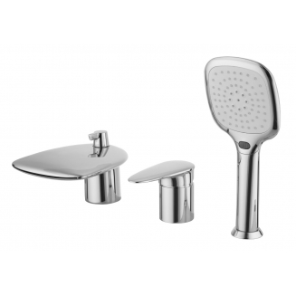 Смеситель на борт ванны LEMARK Status LM4445C на 3 отверстия, хром 