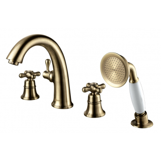 Смеситель на борт ванны LEMARK Vintage LM2841B на 4 отверстия, бронза