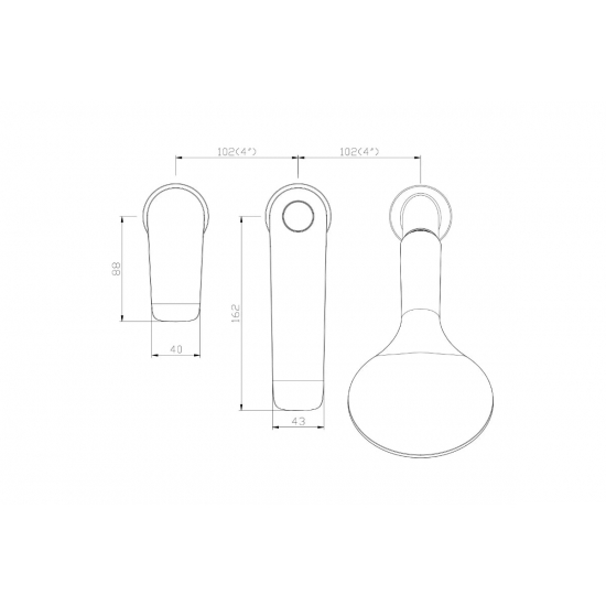 Смеситель на борт ванны ROSSINKA W40-39