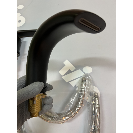 Смеситель на борт ванны TIMO Helmi 4020/03Y на 4 отверстия, чёрный