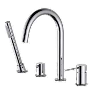 Смеситель на борт ванны TIMO Saona 2320/00Y на 4 отверстия, хром