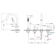 Смеситель на борт ванны TIMO Saona 2320/00Y на 4 отверстия, хром
