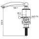 Смеситель водонагреватель FRUD R81010 3.3 квт