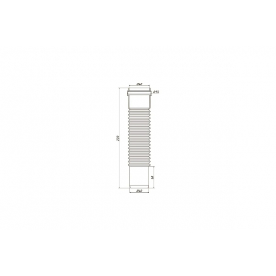 Соединитель канализационный гибкий ORIO 40 СКГ-40