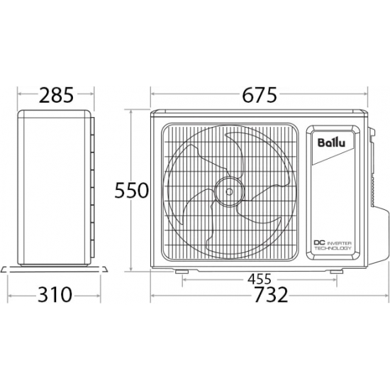 Сплит-система BALLU Greenland DC inverter BSGRI-09HN8_22Y инверторного типа комплект