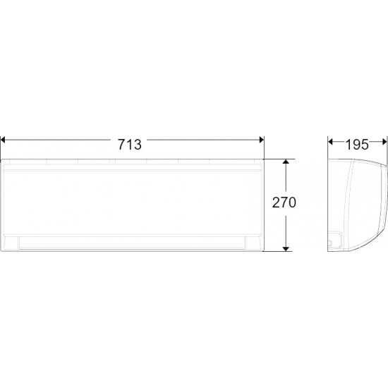 Сплит-система ELECTROLUX Air Gate 2 Milk EACS-07HG-M2/N3 комплект (блок внутренний, блок внешний)
