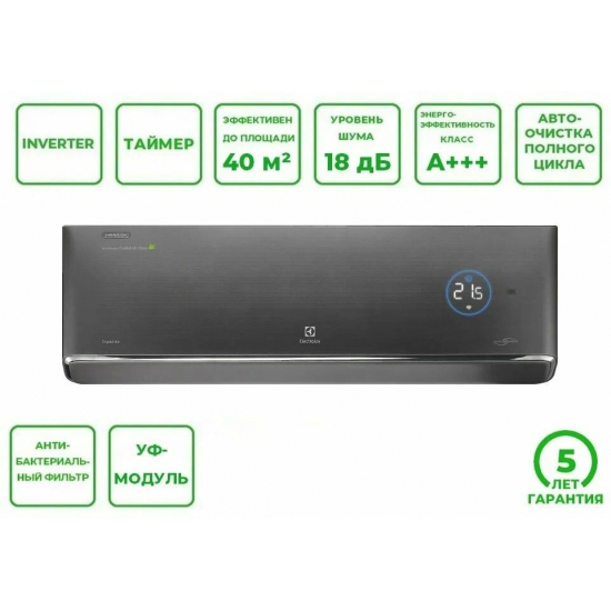 Сплит-система ELECTROLUX Crystal Air Super DC Inverter EACS/I-13HFA/N8_22Y инверторного типа компл.