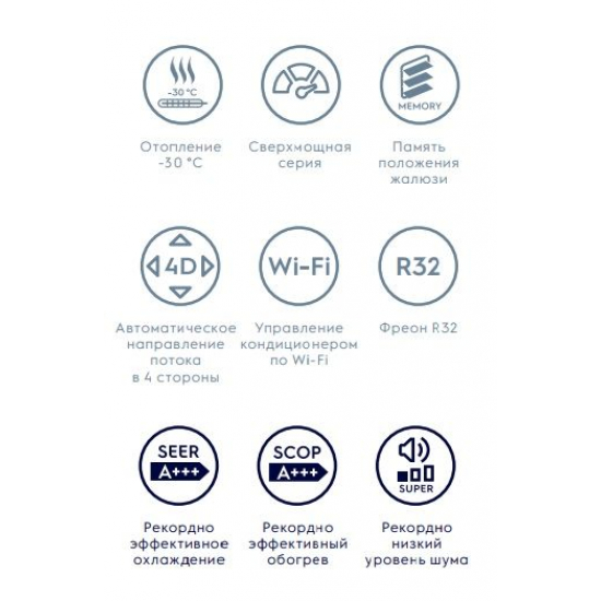 Сплит-система ELECTROLUX Viking 2.0 Super DC Inverter EACS/I-18HVI/N8_21Y инверторного типа комплект