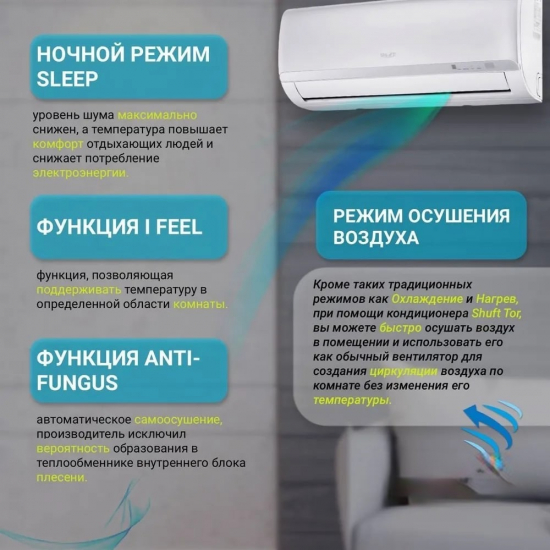 Сплит-система SHUFT SFTM-12HN1_22Y комплект (блок внутренний, блок внешний)