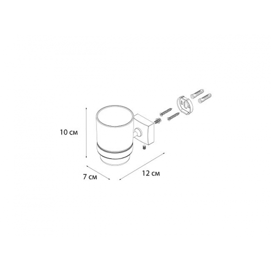 Стакан FIXSEN Kvadro FX-61306 одинарный 
